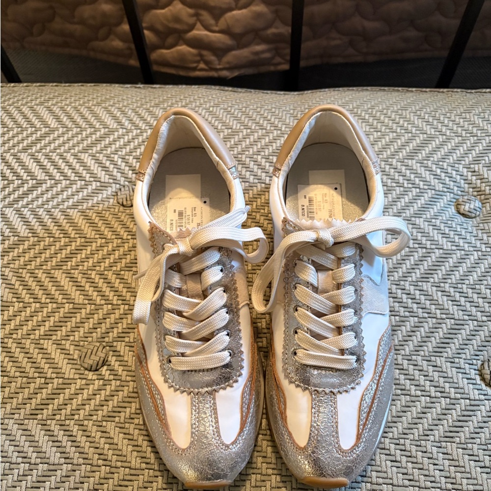 Dolce Vita Stylish Women's Sneakers in White and Silver